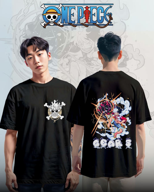 One Piece Luffy Gear 5 Oversized T-Shirt Cloud Edition