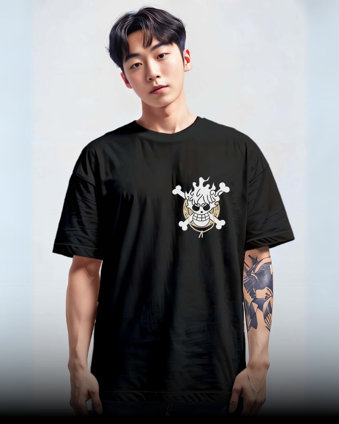 One Piece Luffy Gear 5 Oversized T-Shirt Cloud Edition