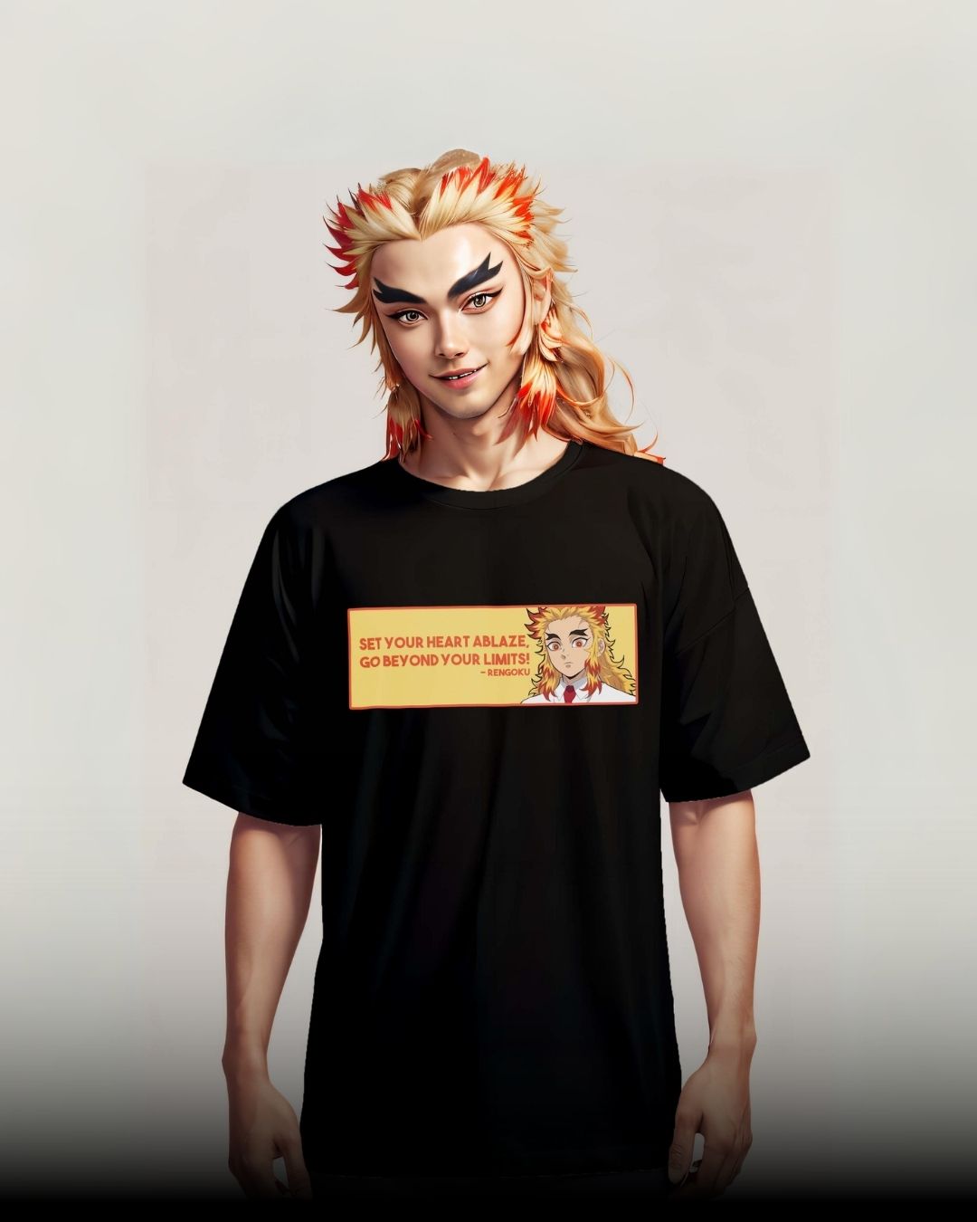 Demon Slayer Rengoku Oversized T-Shirt