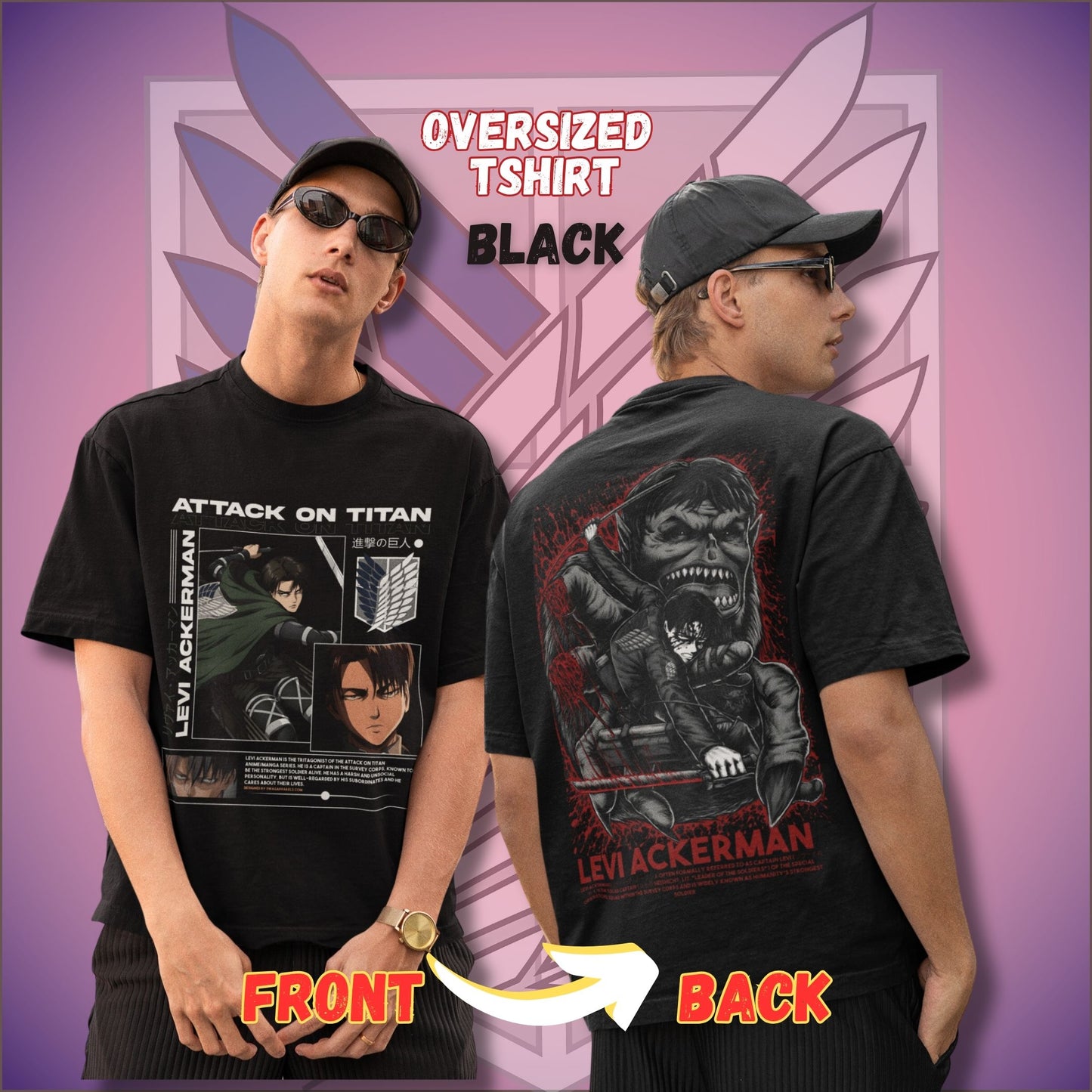 Levi Ackerman Oversized T-Shirt