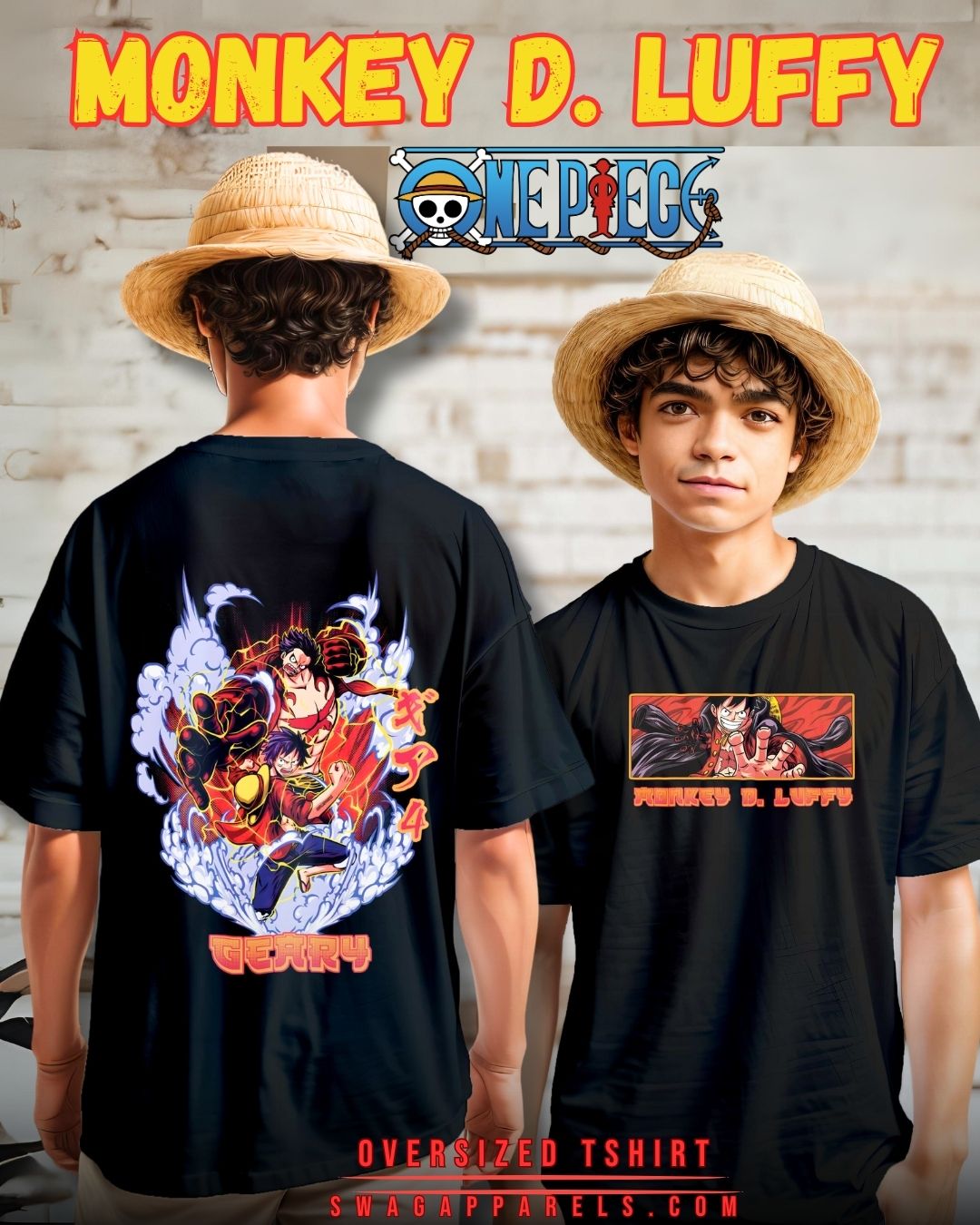 One Piece Luffy Gear 5 T-Shirt: Nakama Edition, Anime Clothing – Swag  Apparels