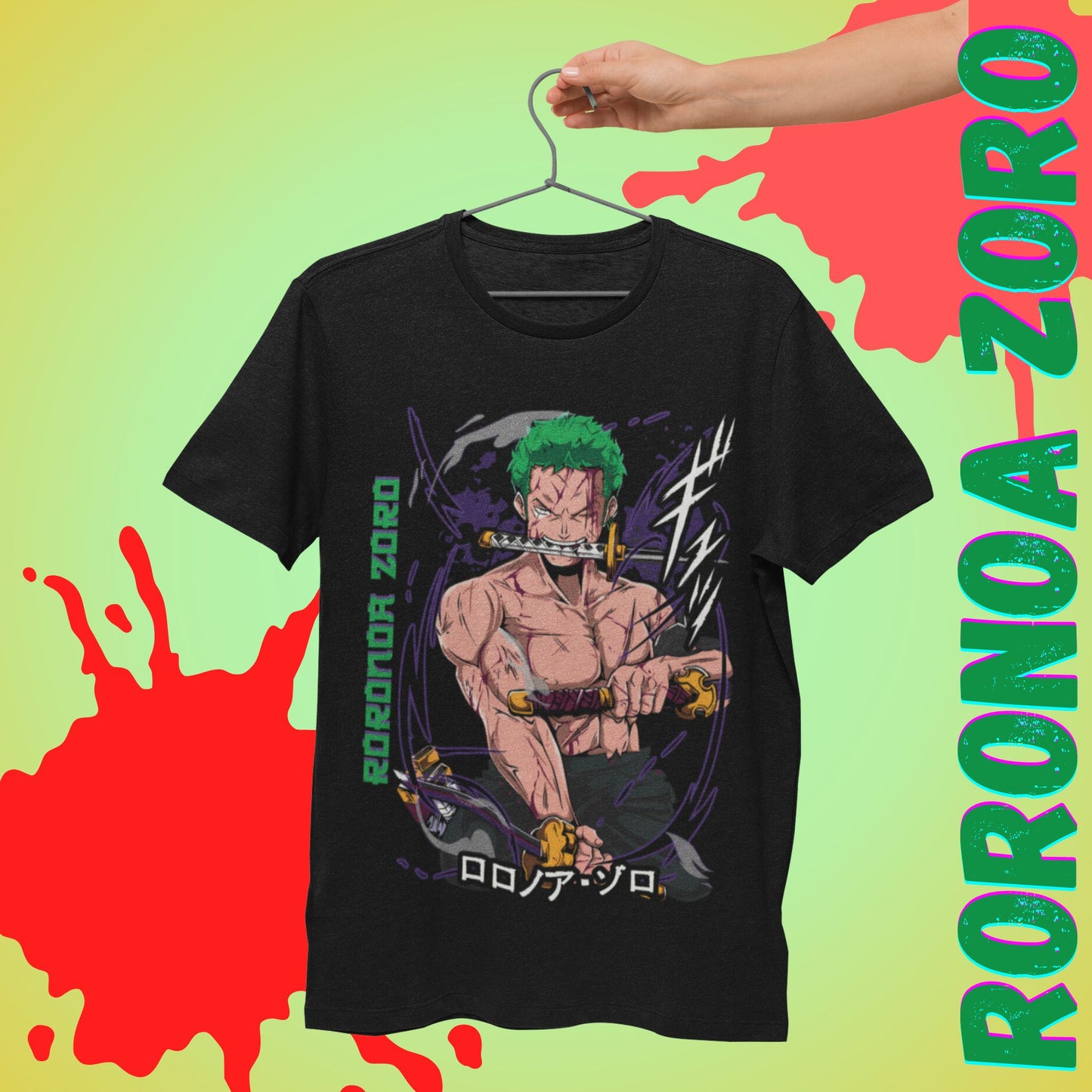 Roronoa Zoro: One Piece Anime Regular T-Shirt