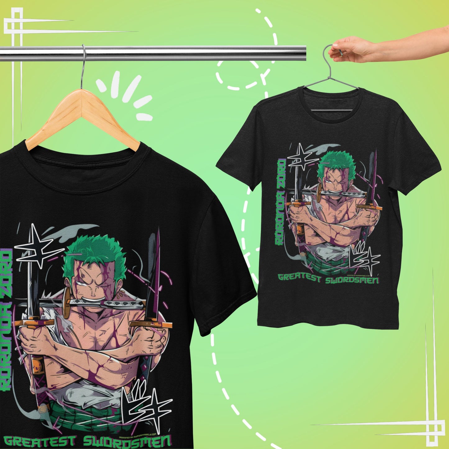 Roronoa Zoro: One Piece Anime Oversized T-Shirt