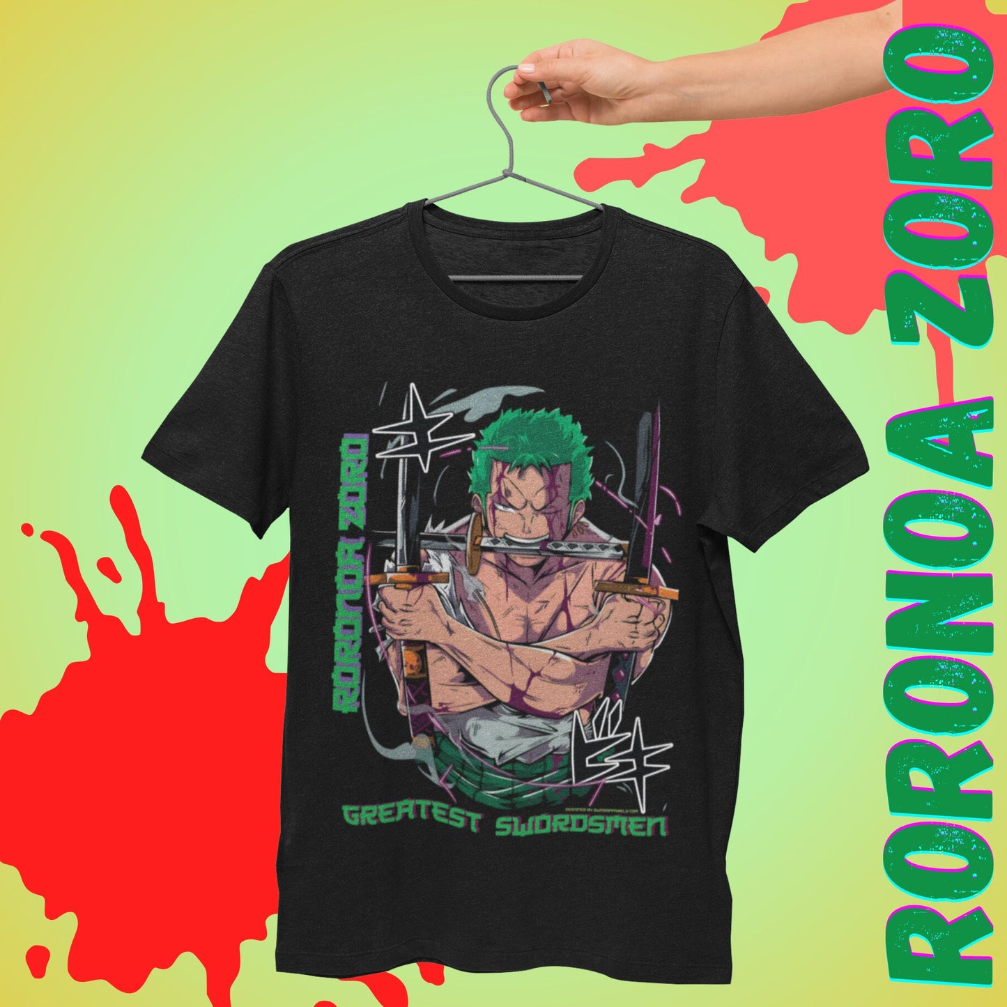 Roronoa Zoro: One Piece Anime Oversized T-Shirt