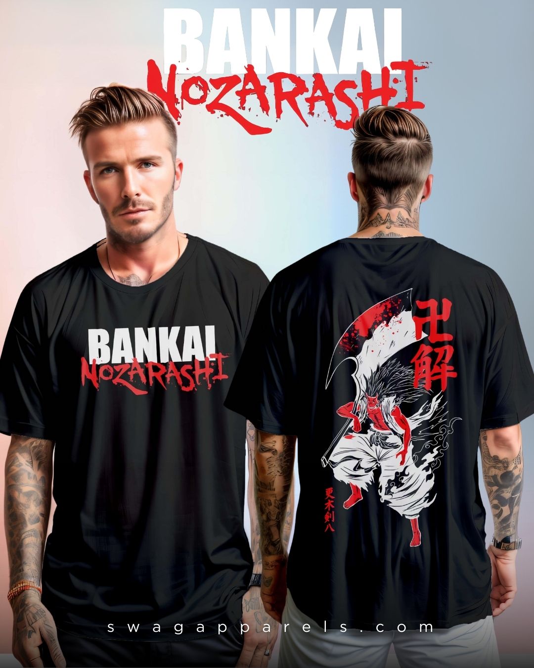Zaraki Kenpachi Oversized Baggy Fit T-Shirt