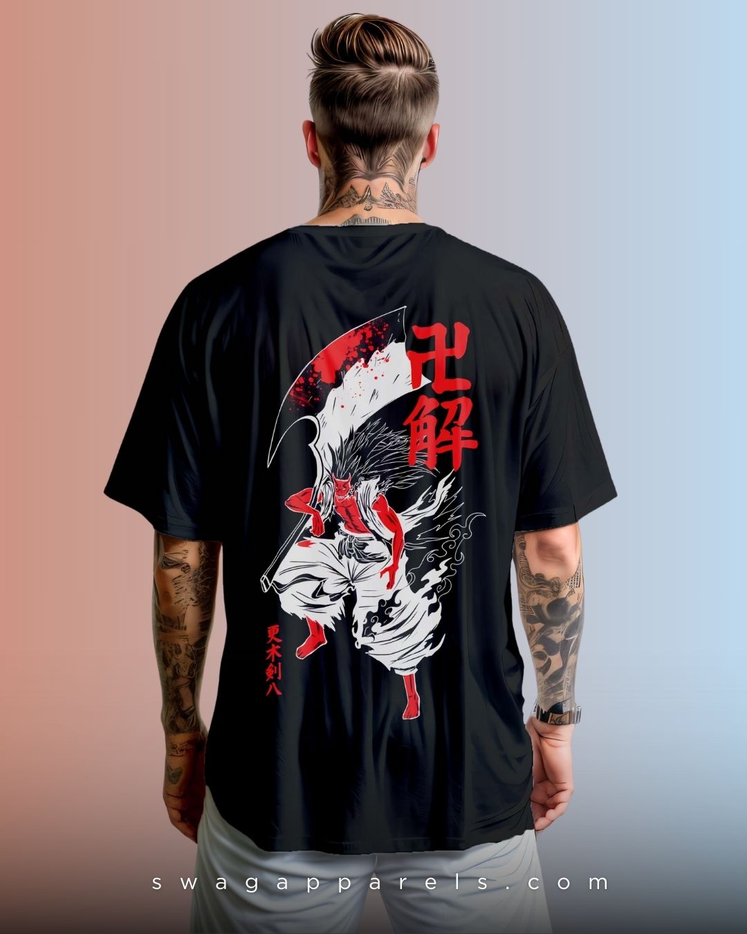 Zaraki Kenpachi Oversized Baggy Fit T-Shirt