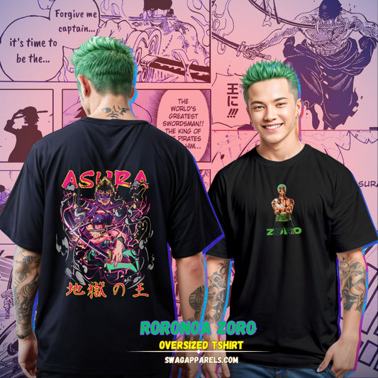 Roronoa Zoro Asura Mode Oversized T-Shirt