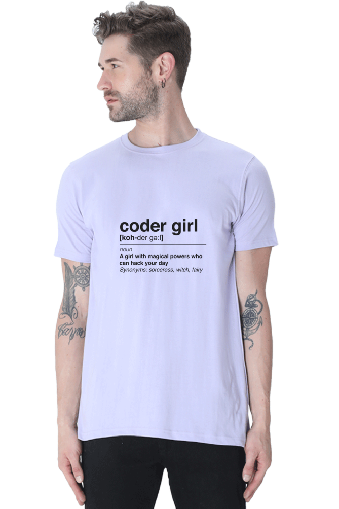 Coder Girl Geek Half Sleeve Tee