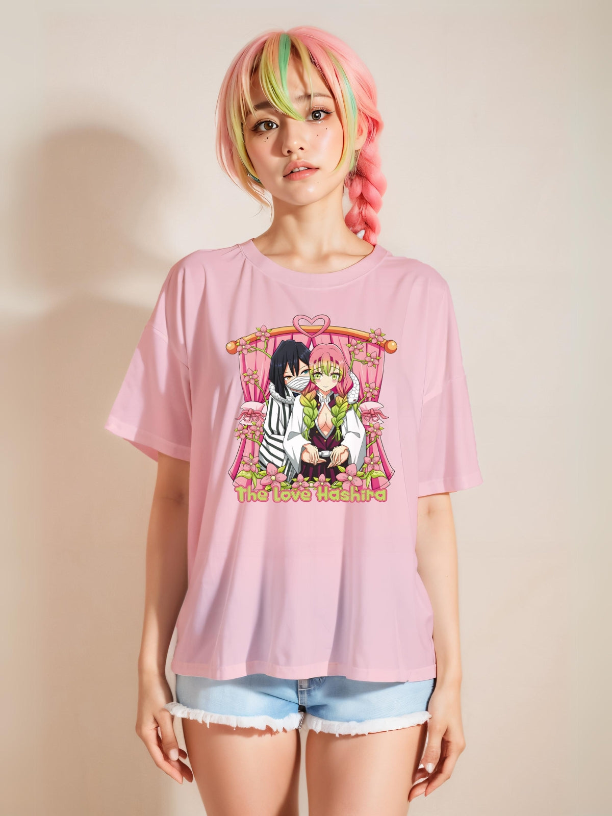 Mitsuri Kanroji Hashira Oversized T-Shirt