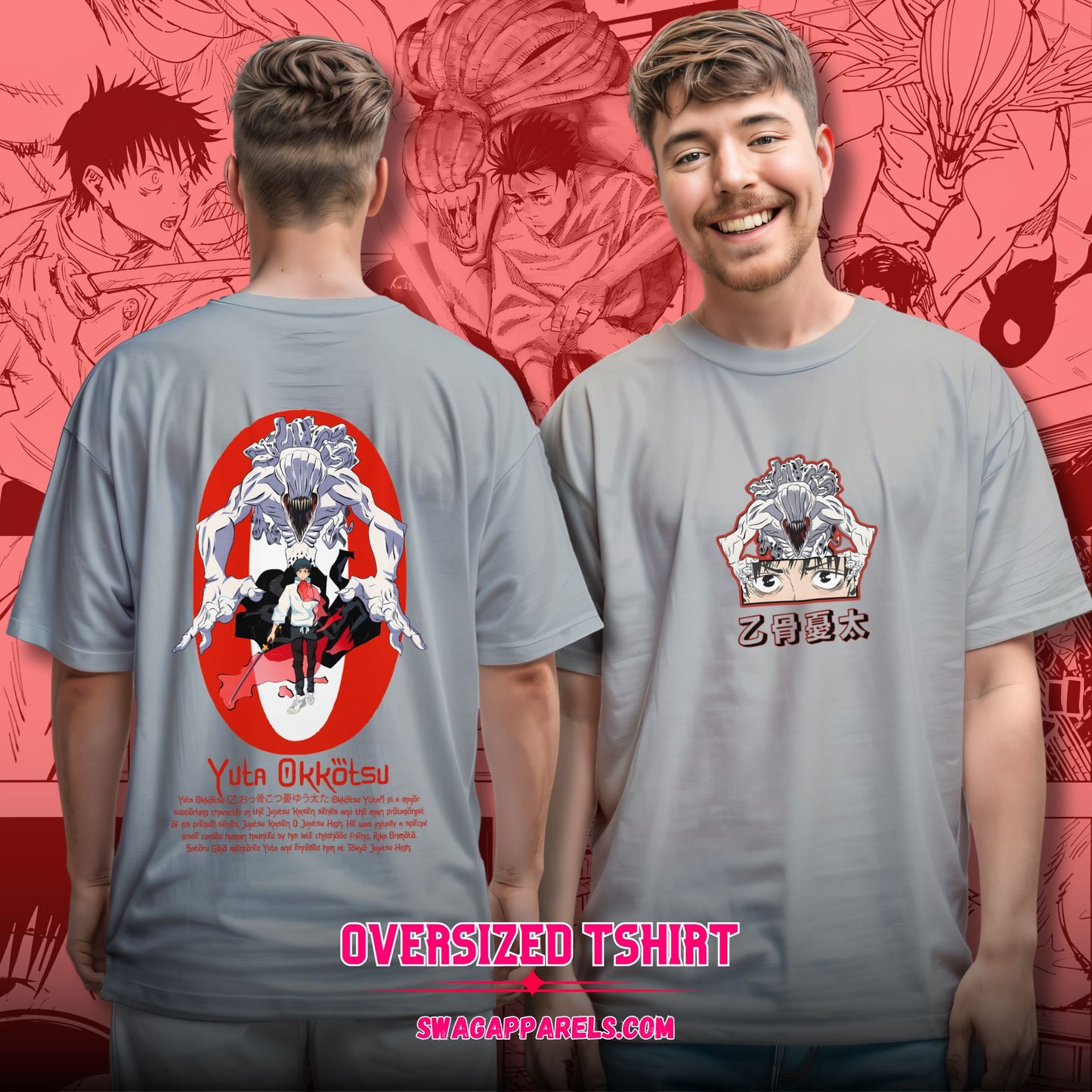 YUTA OKKOTSU Jujutsu Kaisen Oversized Tee