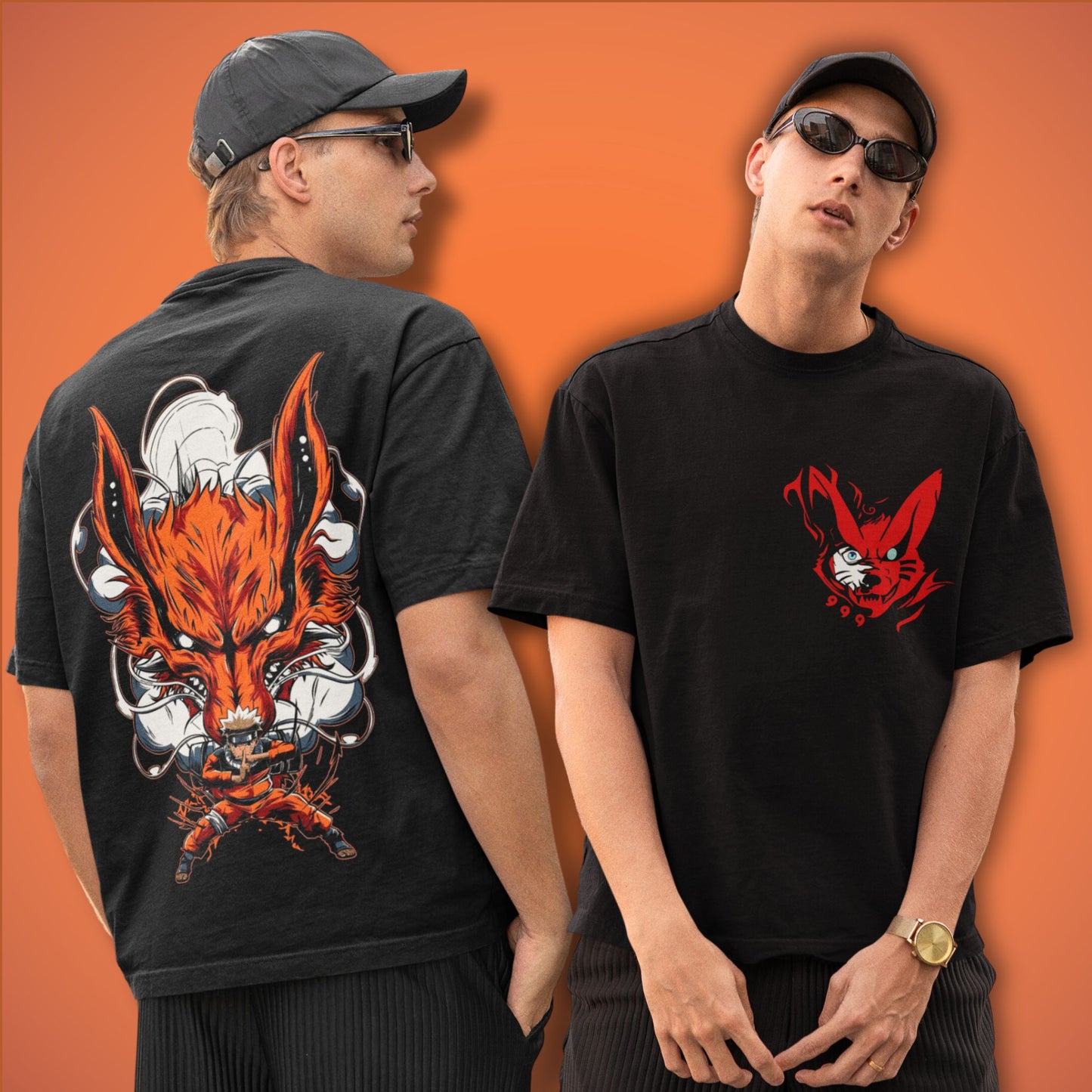 Naruto Nine Tailed Fox Oversized T-Shirt