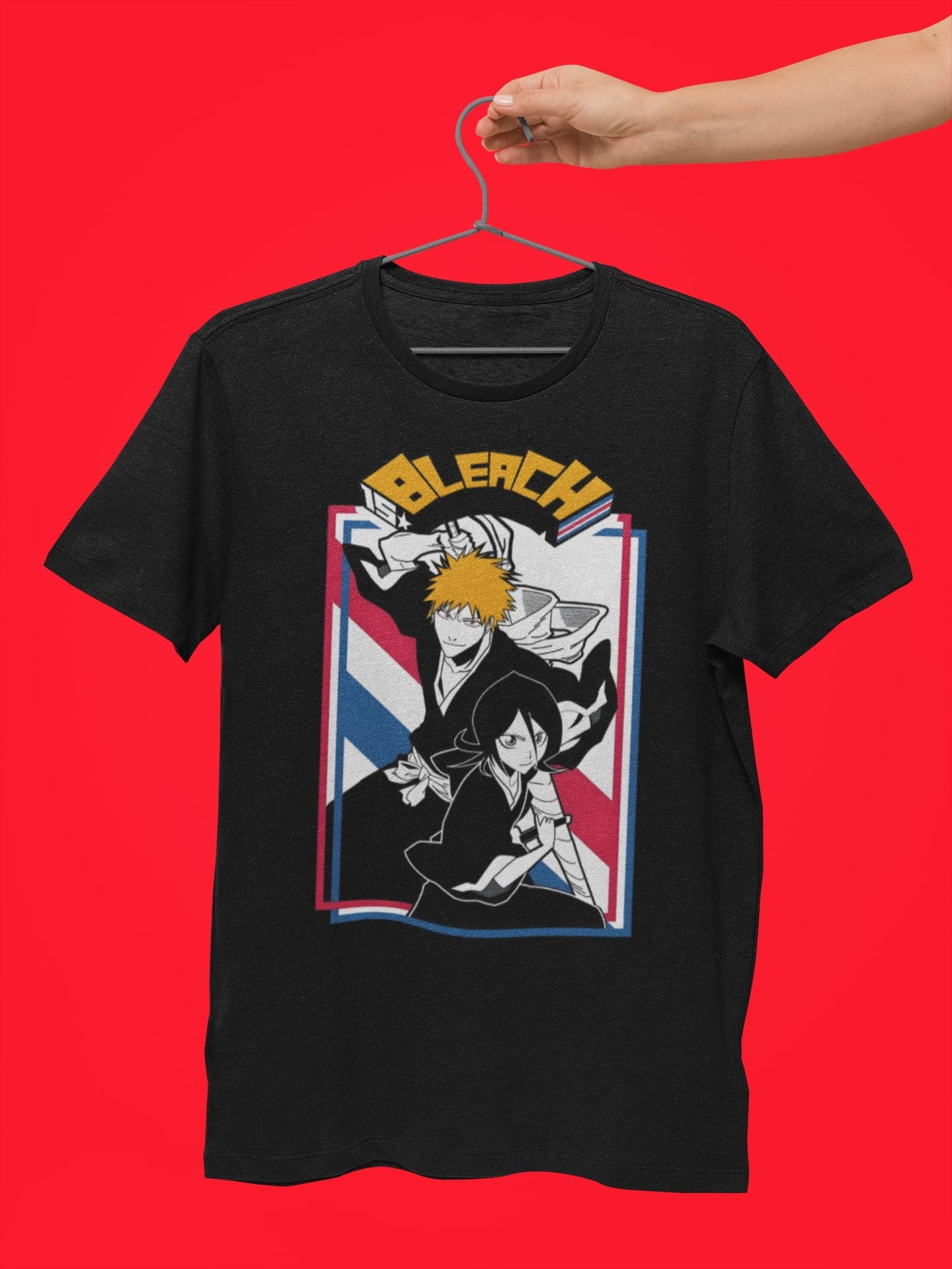 Ichigo & Rukia Bleach Half Sleeve Tshirt