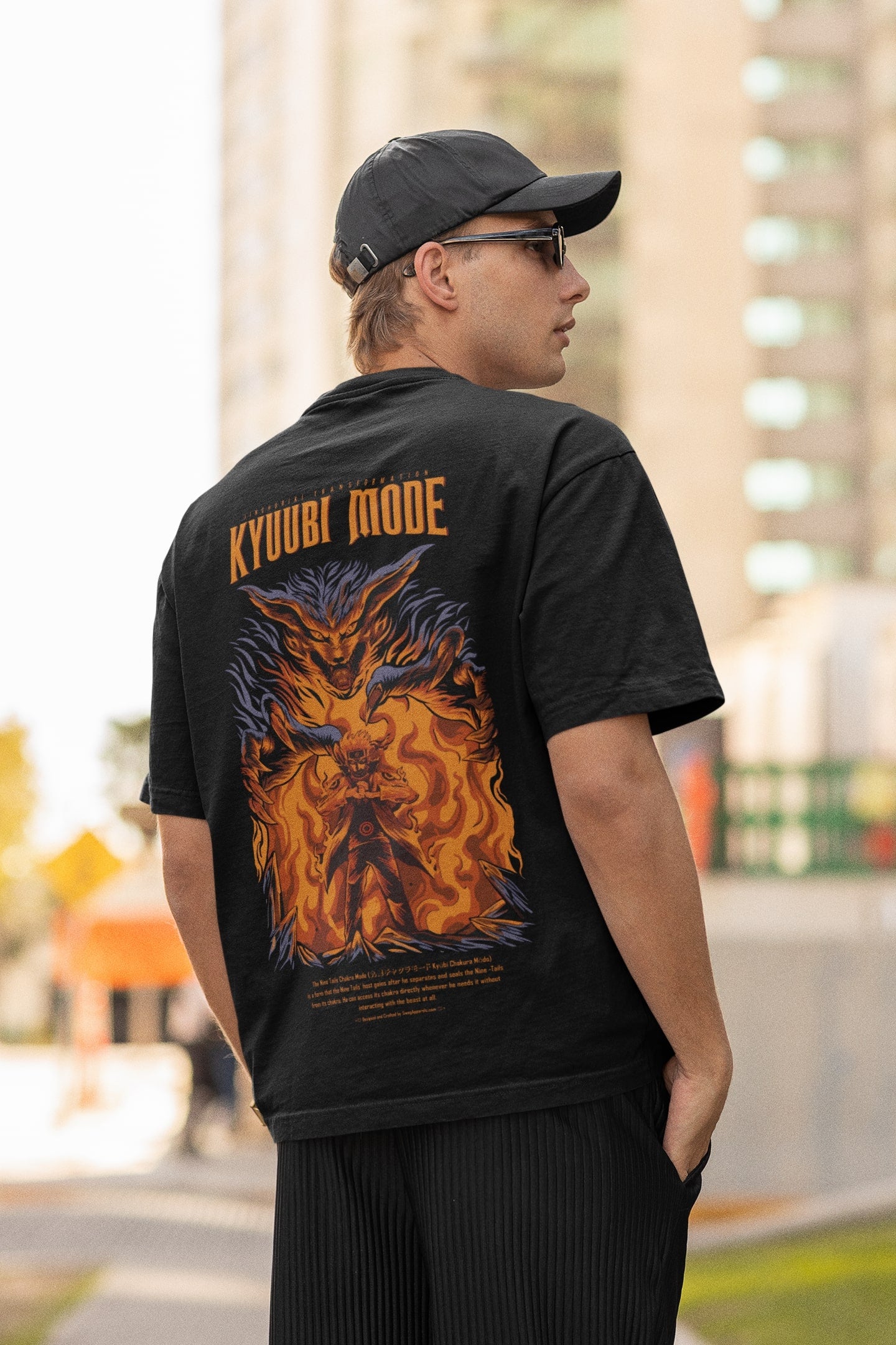 Naruto Jinchuriki Anime Oversized T-Shirt