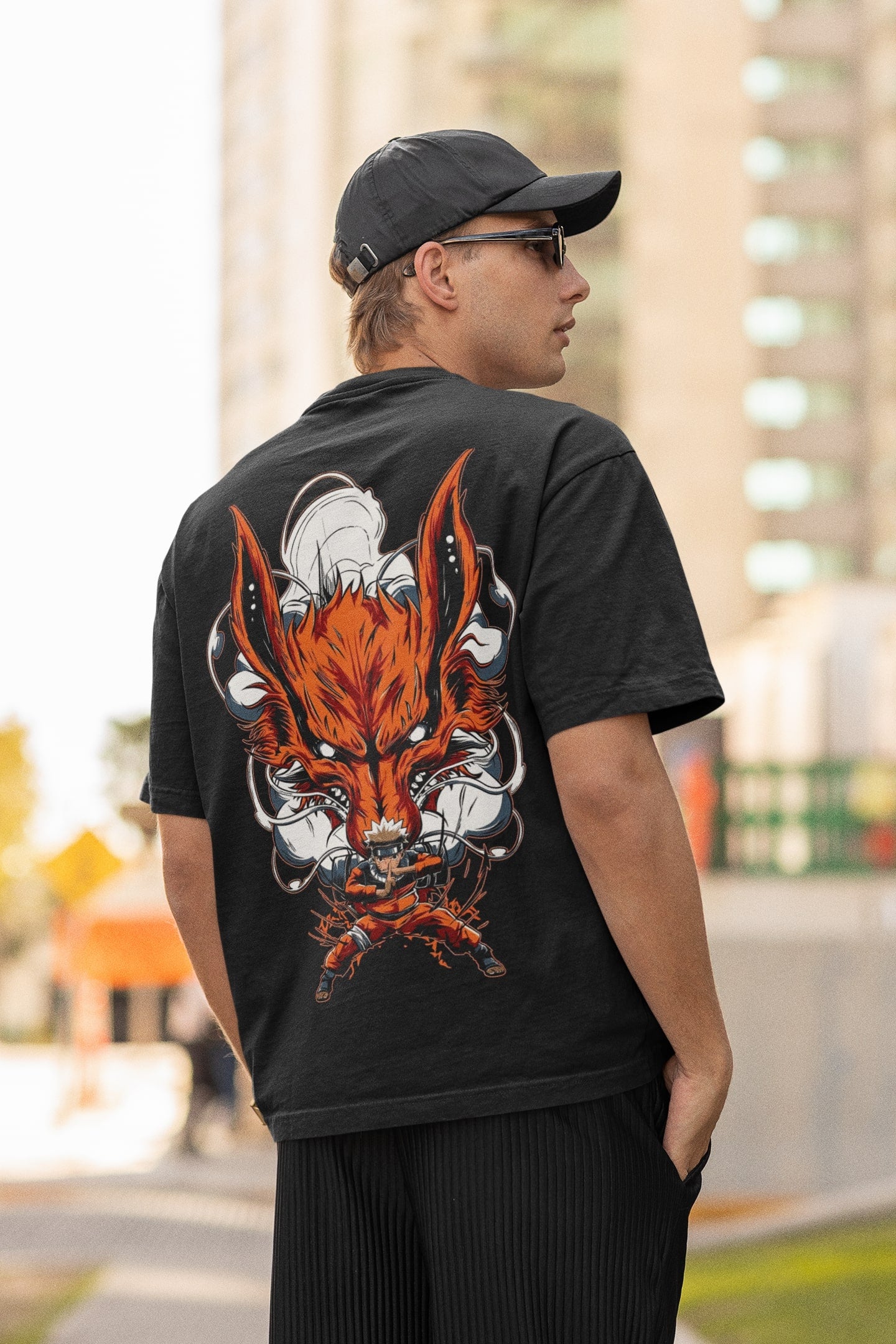 Naruto Nine Tailed Fox Oversized T-Shirt