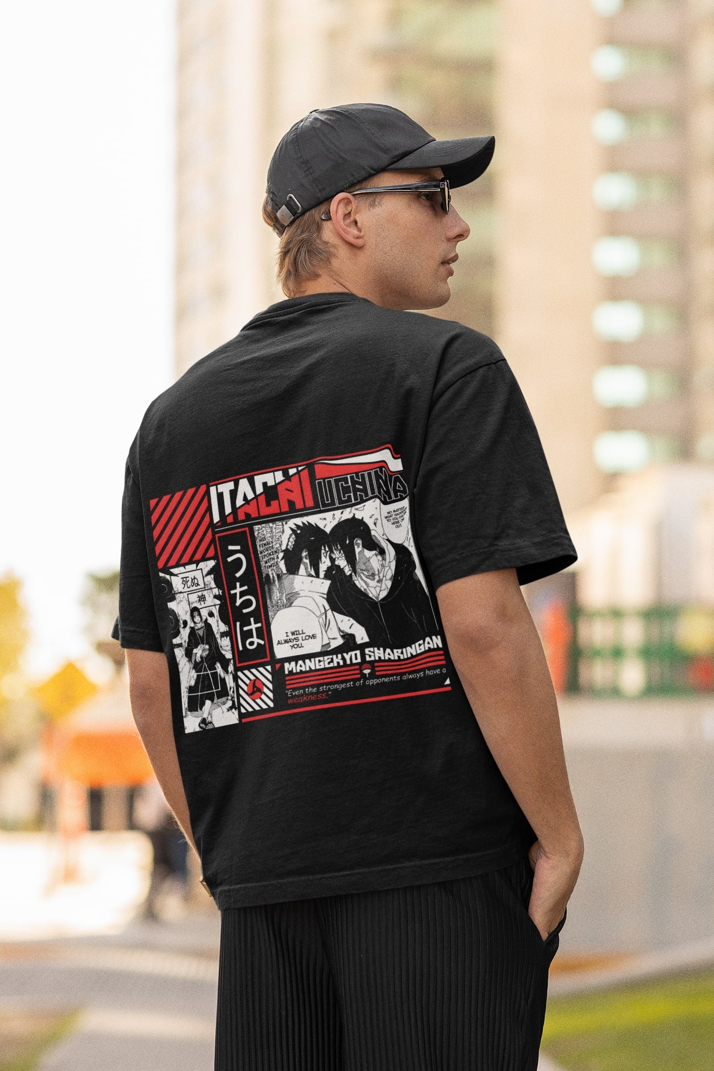 Itachi Uchiha Naruto Oversized Tshirt
