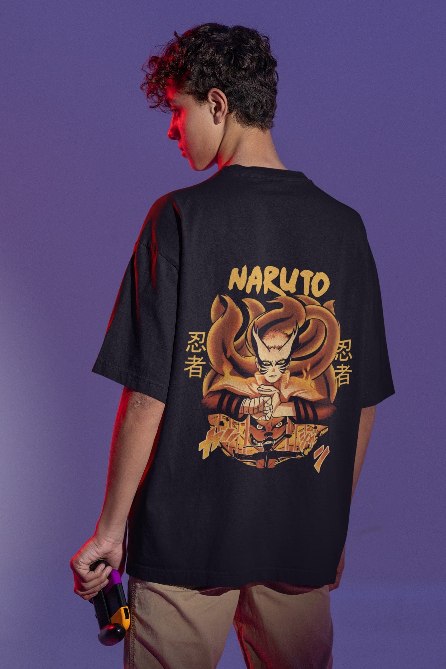 Naruto Kurama Oversize Anime T-Shirt