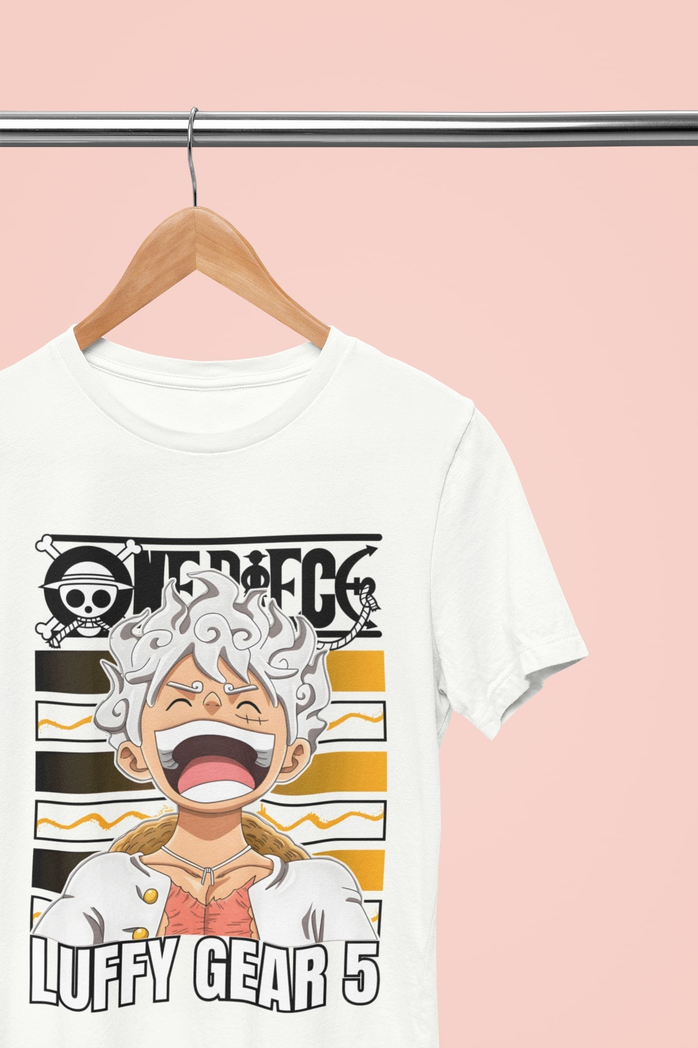 Sun God Nika Luffy Gear 5 Oversized Tshirt