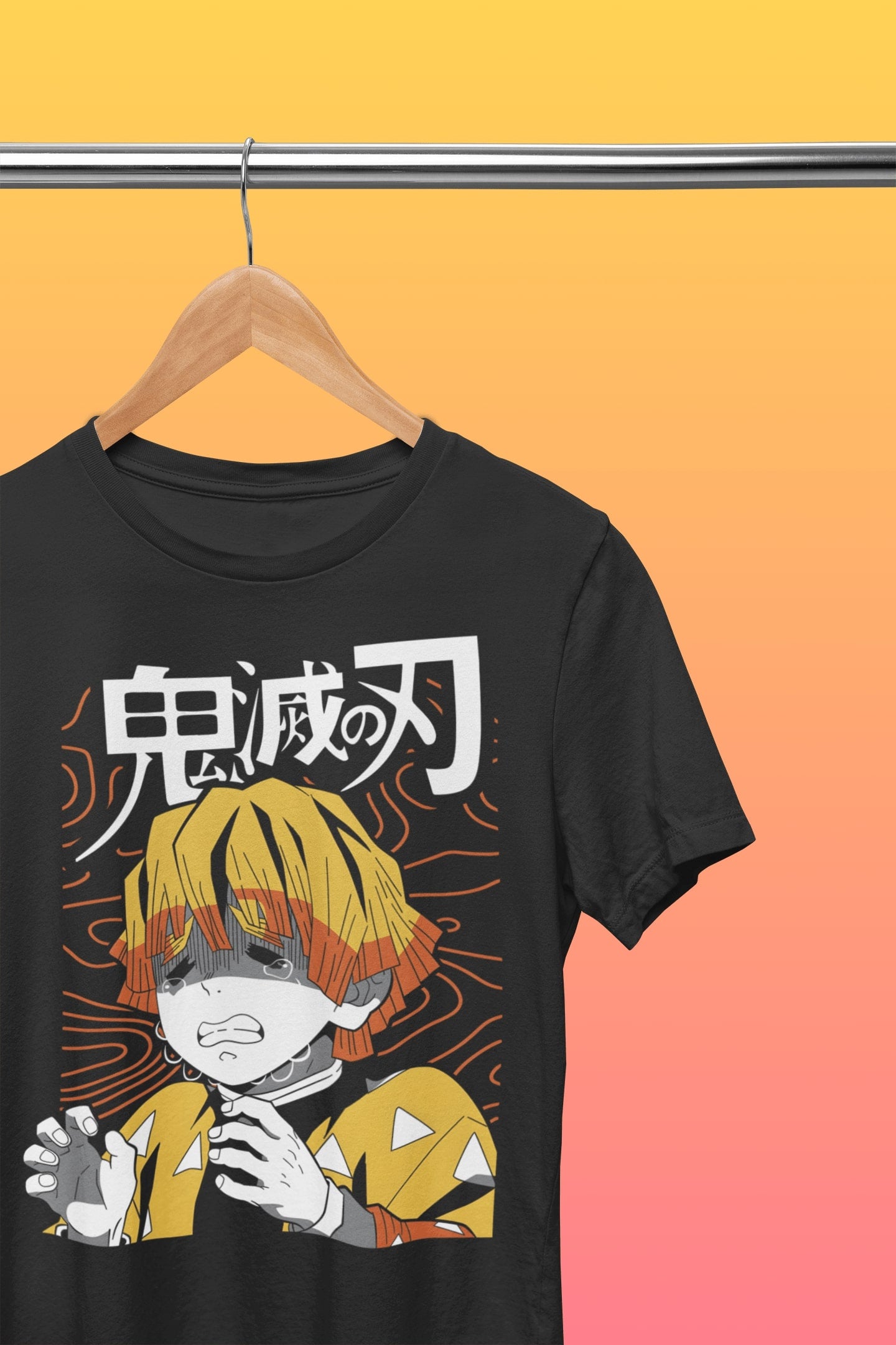 Zenitsu Funny Face Demon Slayer Unisex Design T-Shirt: Limited Edition