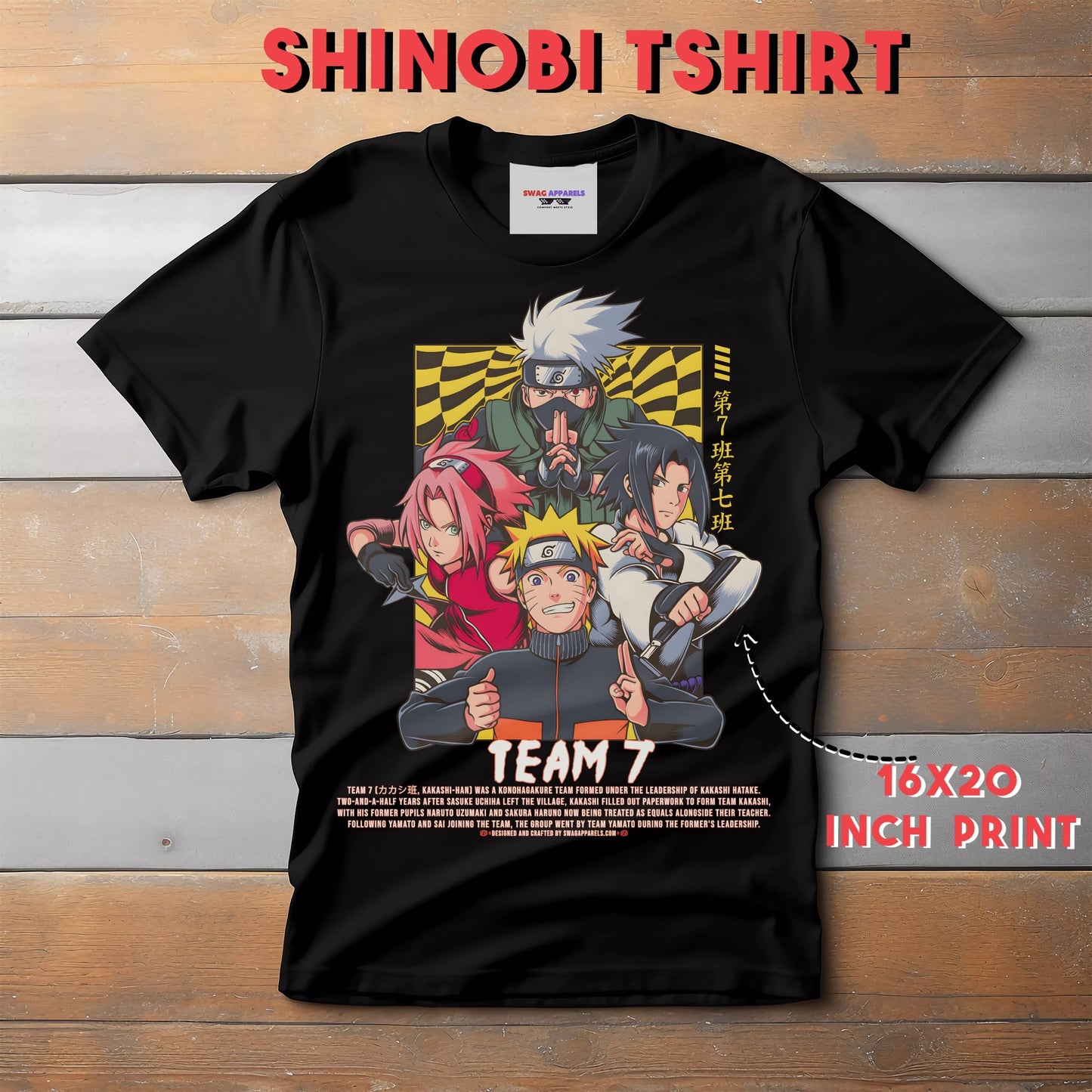 Kakashi Hatake & Team 7 Naruto Shippuden T-Shirt
