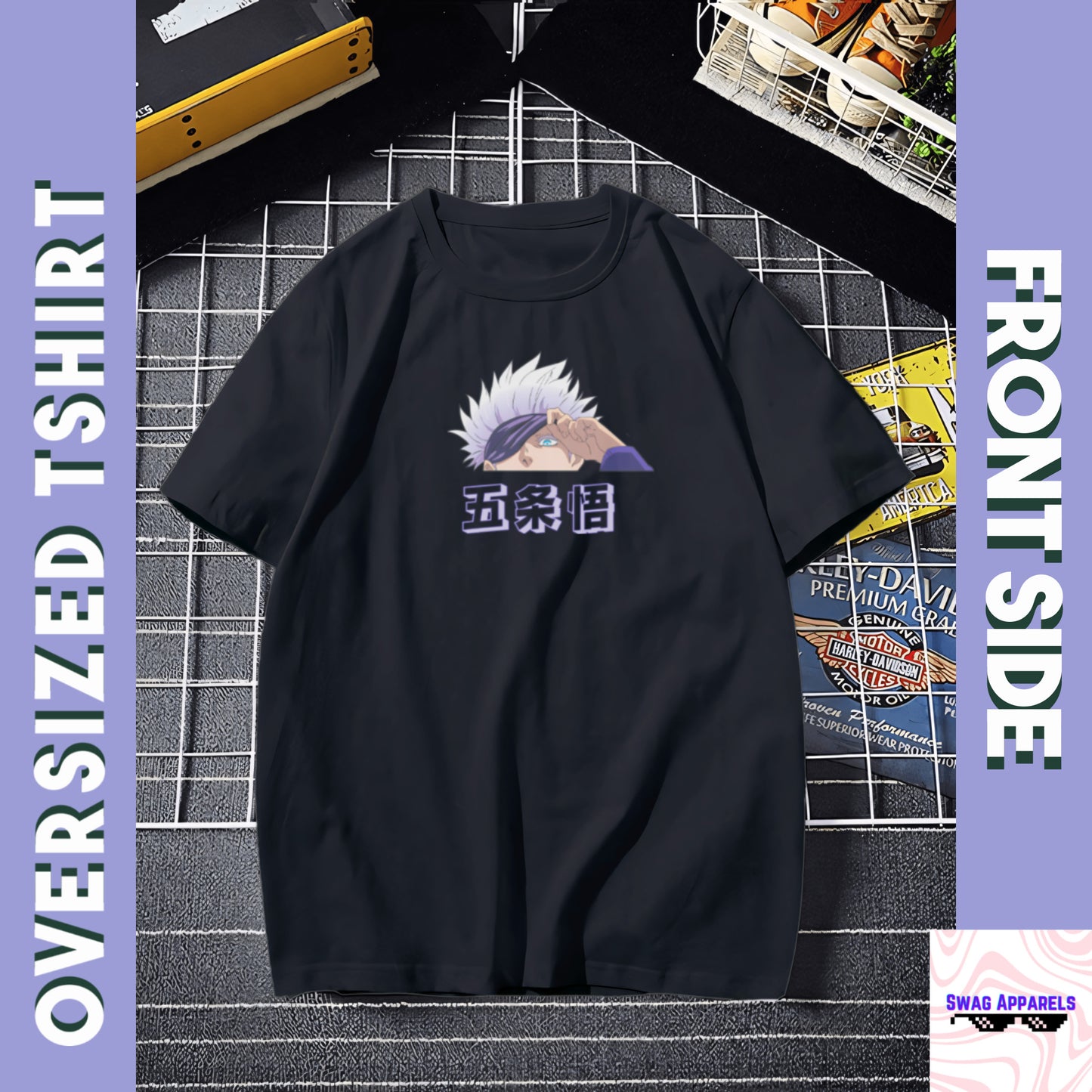 Jujutsu Kaisen's Gojo Hollow Purple Oversized Tee