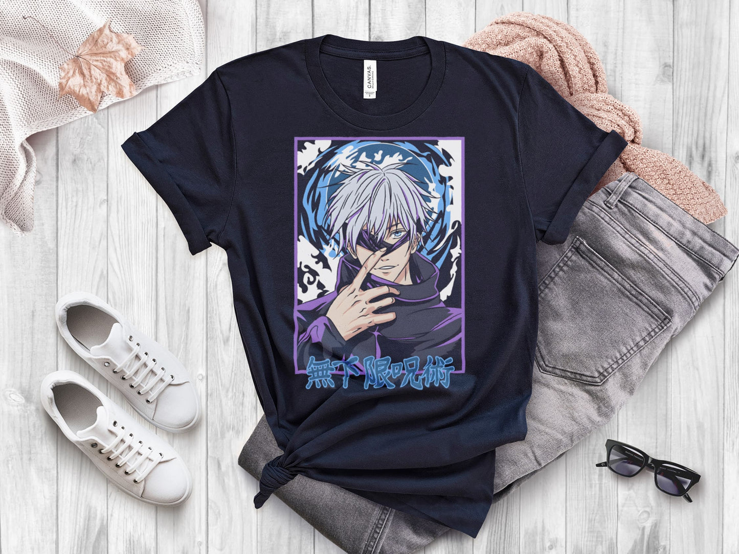 Gojo Satoru's Anime Art T-Shirt - A Jujutsu Kaisen Fan's Must-Have
