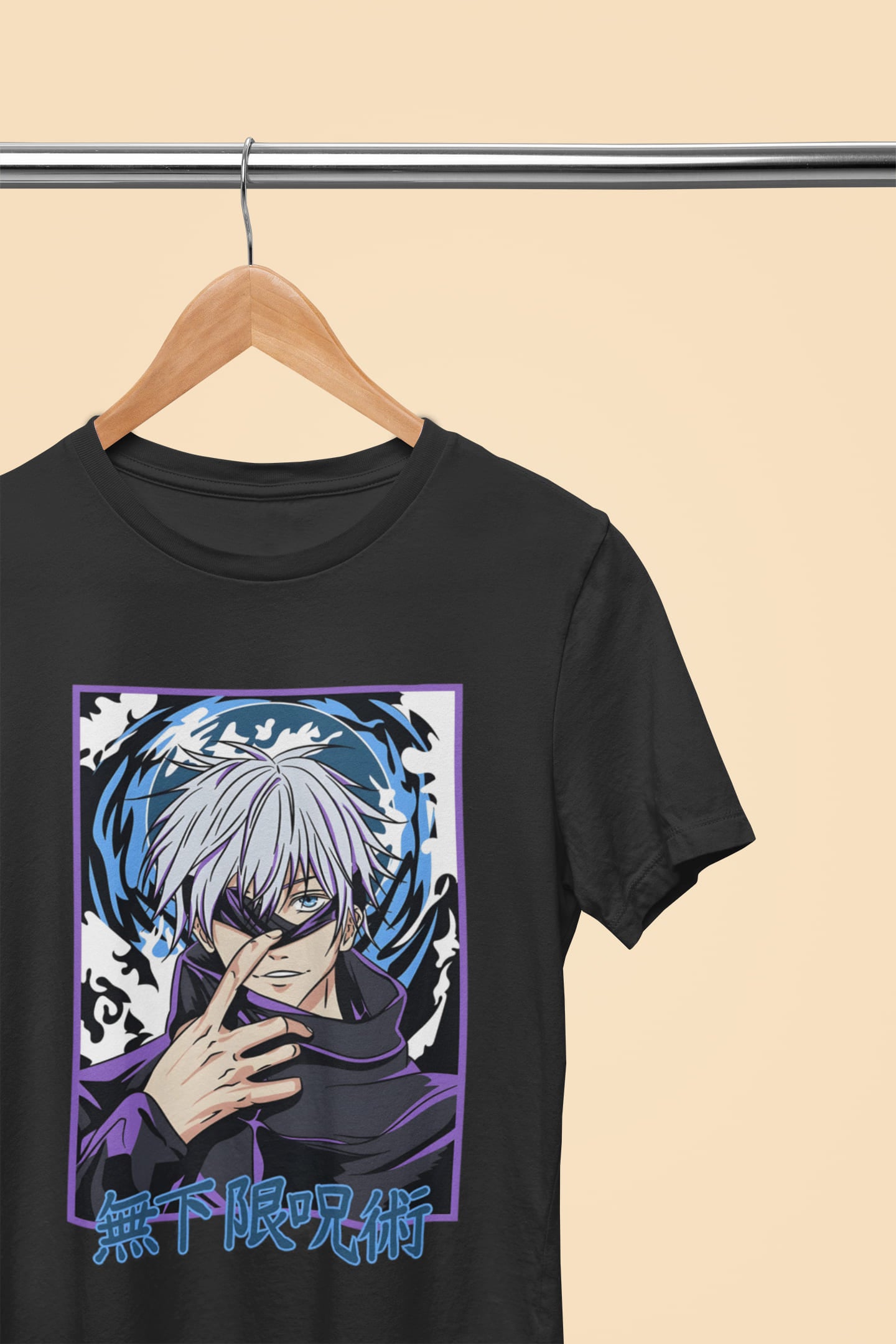 Gojo Satoru's Anime Art T-Shirt - A Jujutsu Kaisen Fan's Must-Have