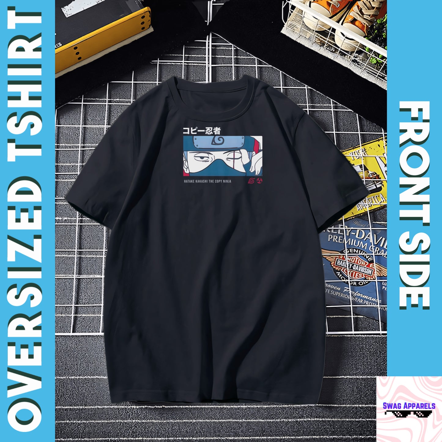 Kakashi Copy Ninja  Oversized T-Shirt