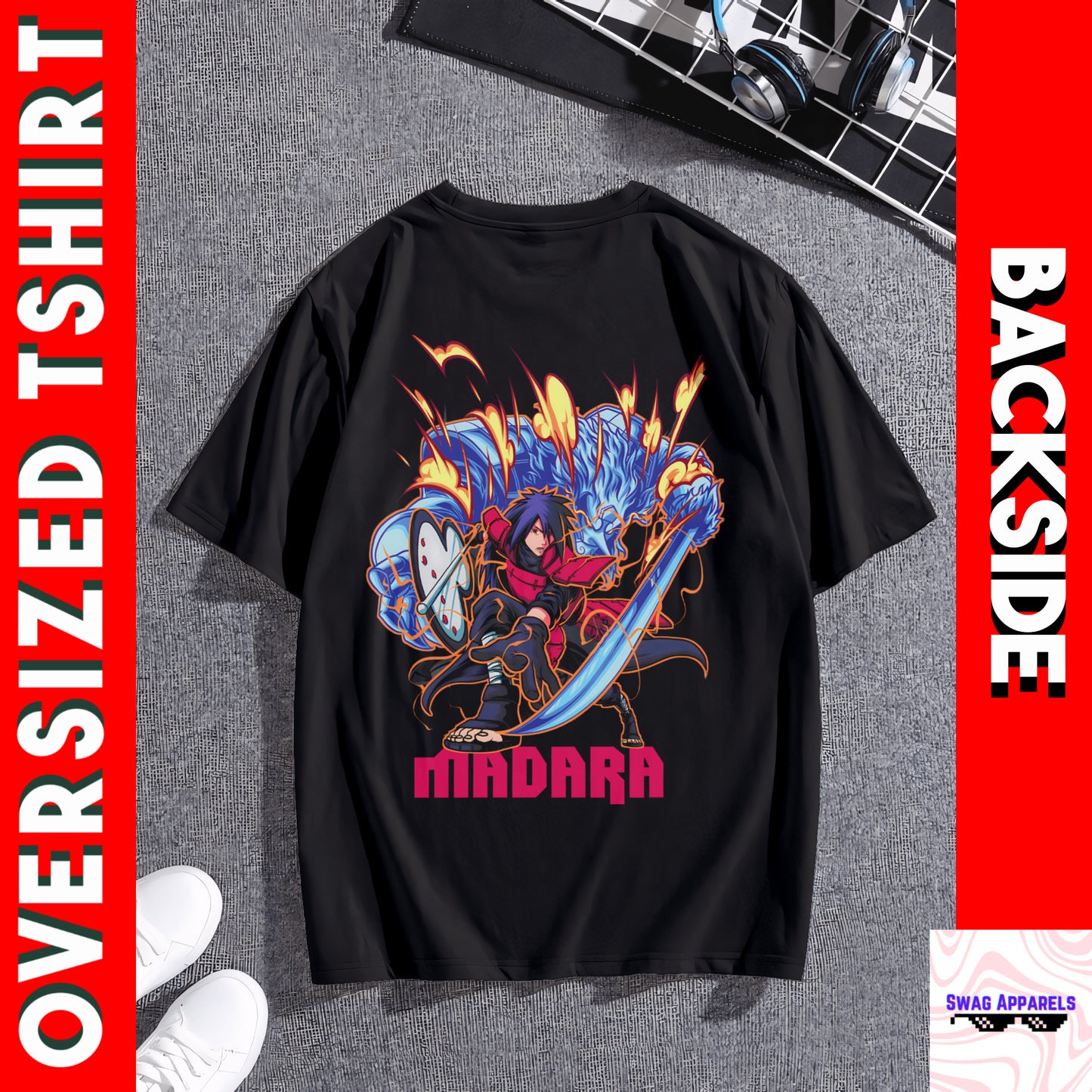 Madara Uchiha Oversized Tshirt