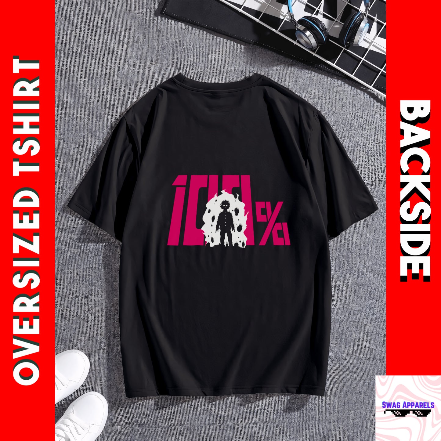 Mob Psycho Anime Oversized Tshirt