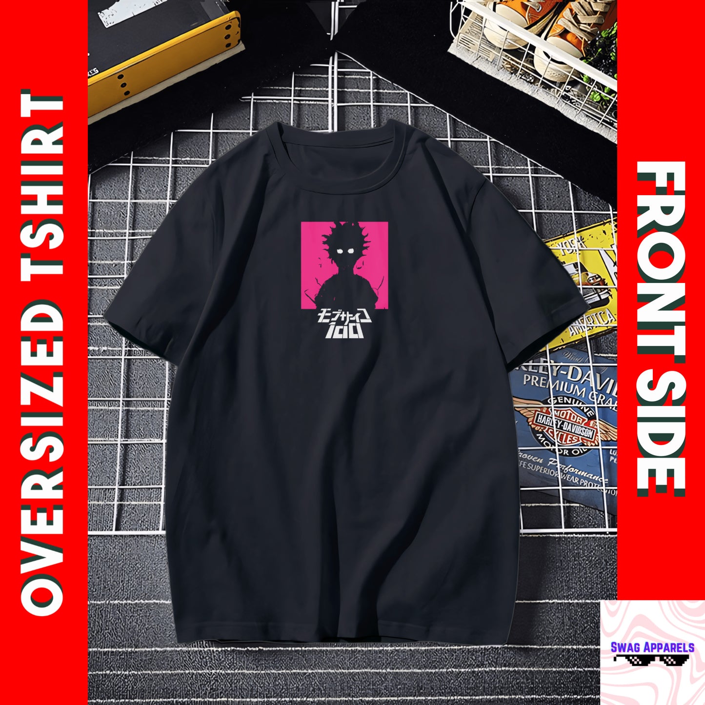 Mob Psycho Anime Oversized Tshirt