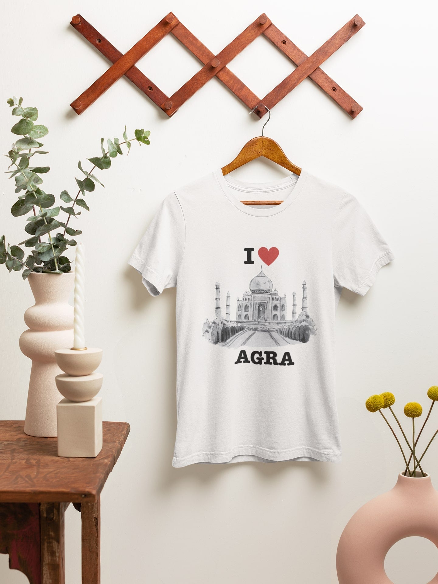 I Love Agra - Unisex White Tee