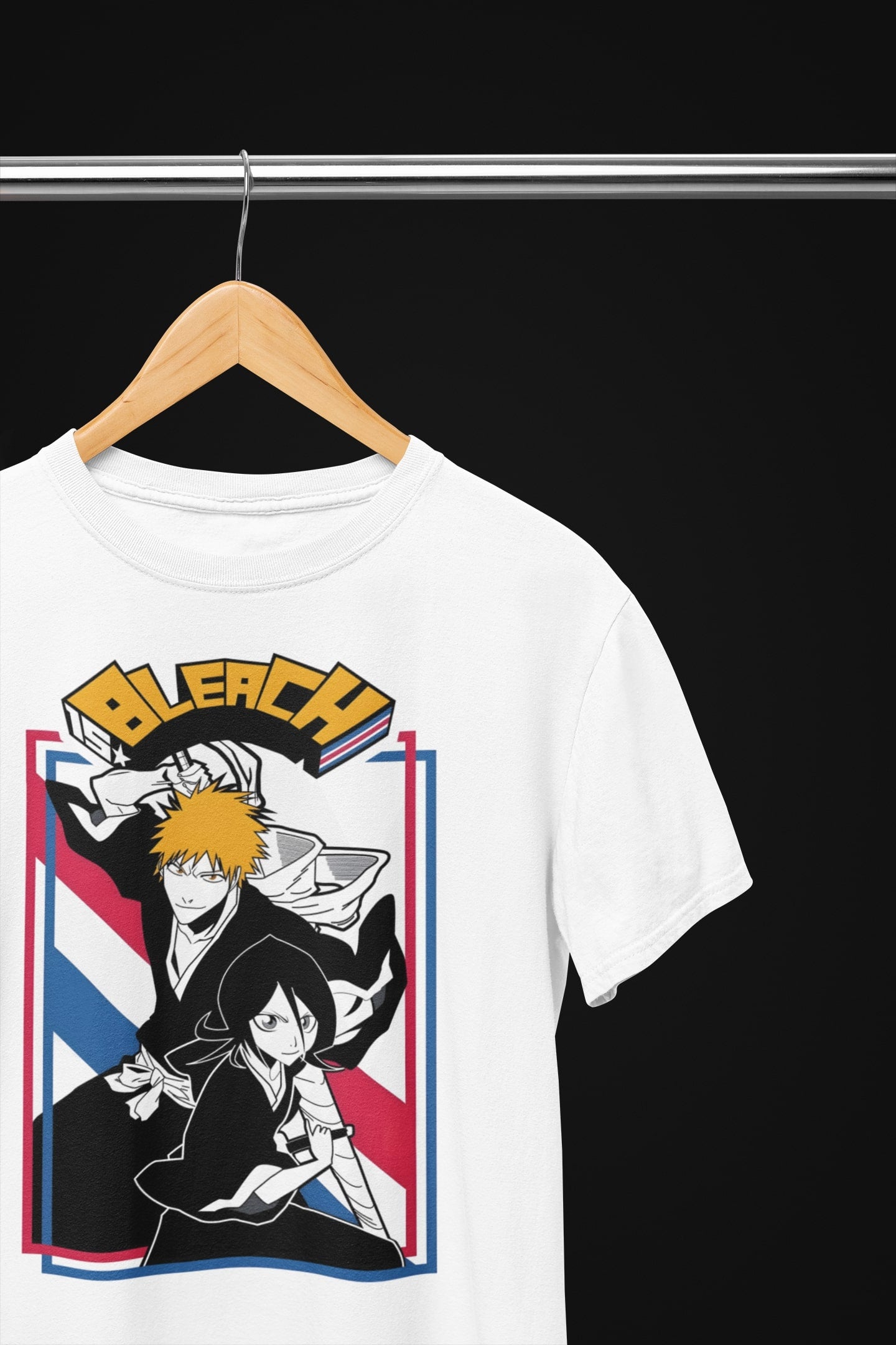 Ichigo & Rukia Bleach Half Sleeve Tshirt