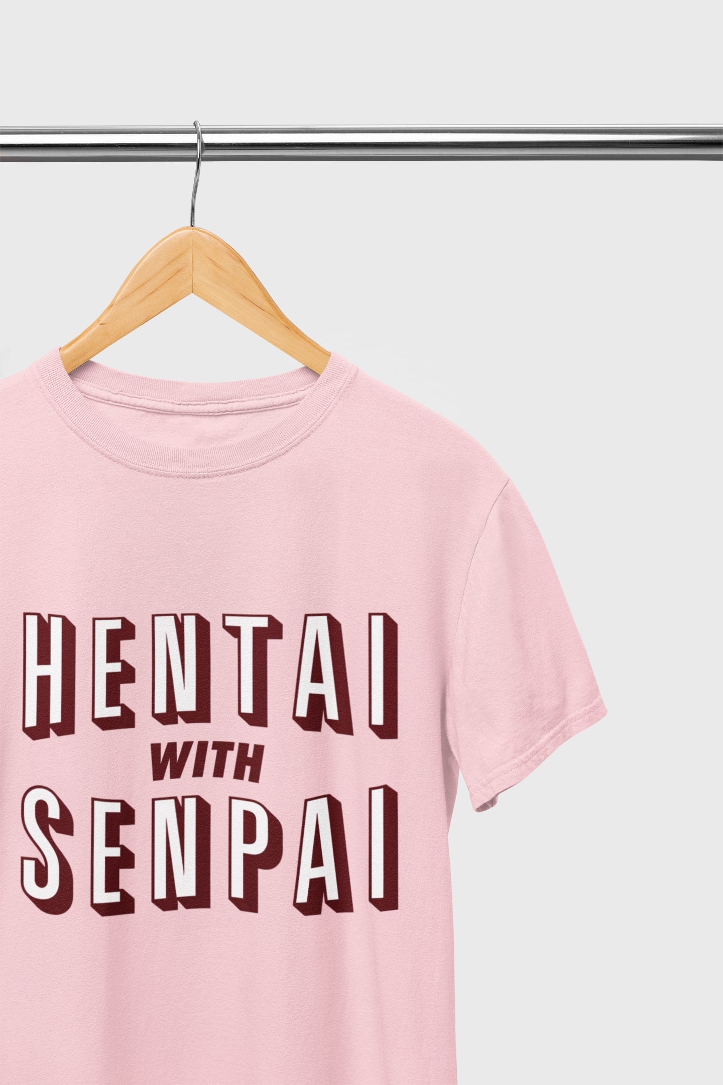 Hentai with Senpai Half Sleeve Unisex Tshirt