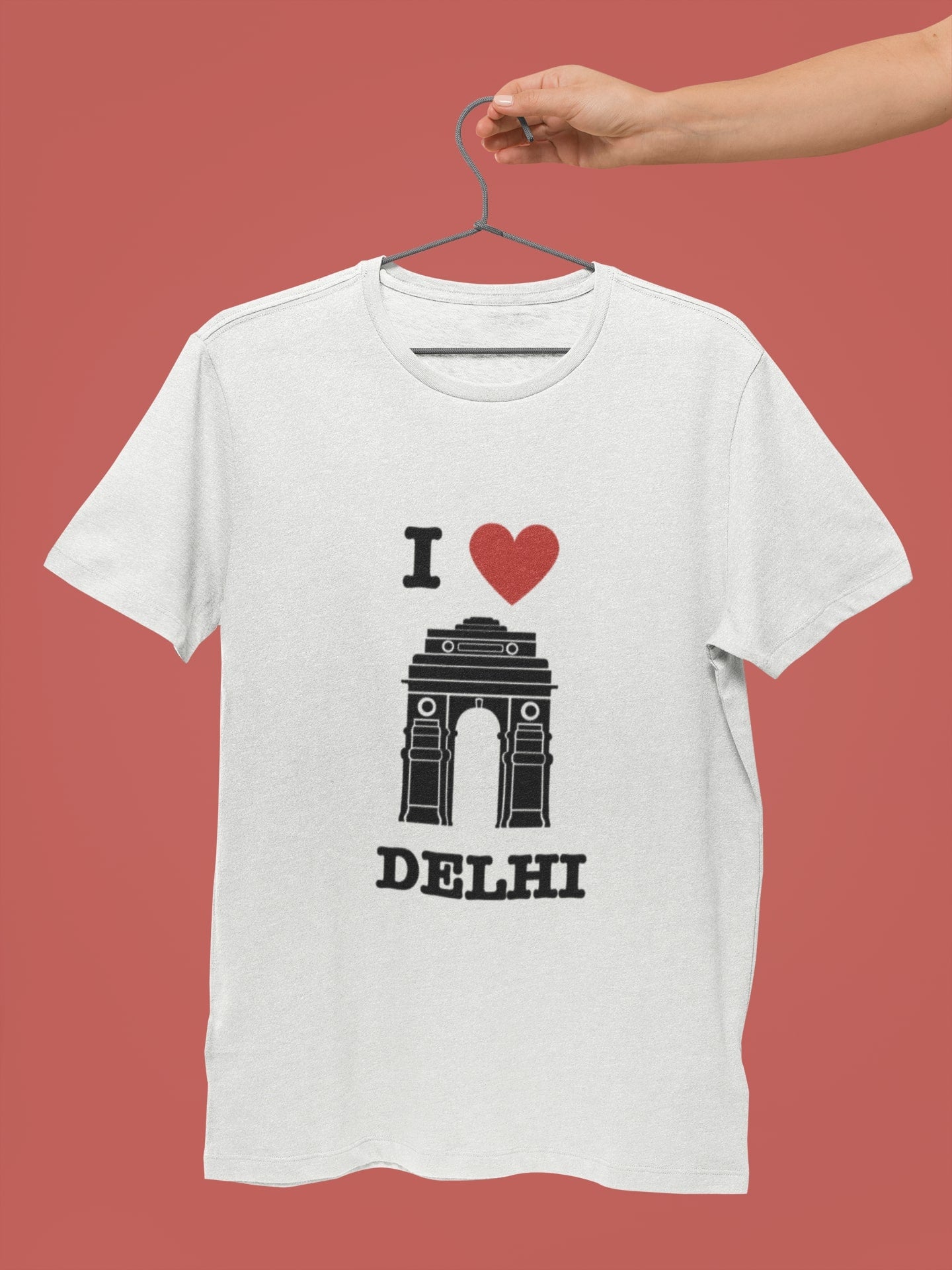 I Love Delhi - Unisex White Tee