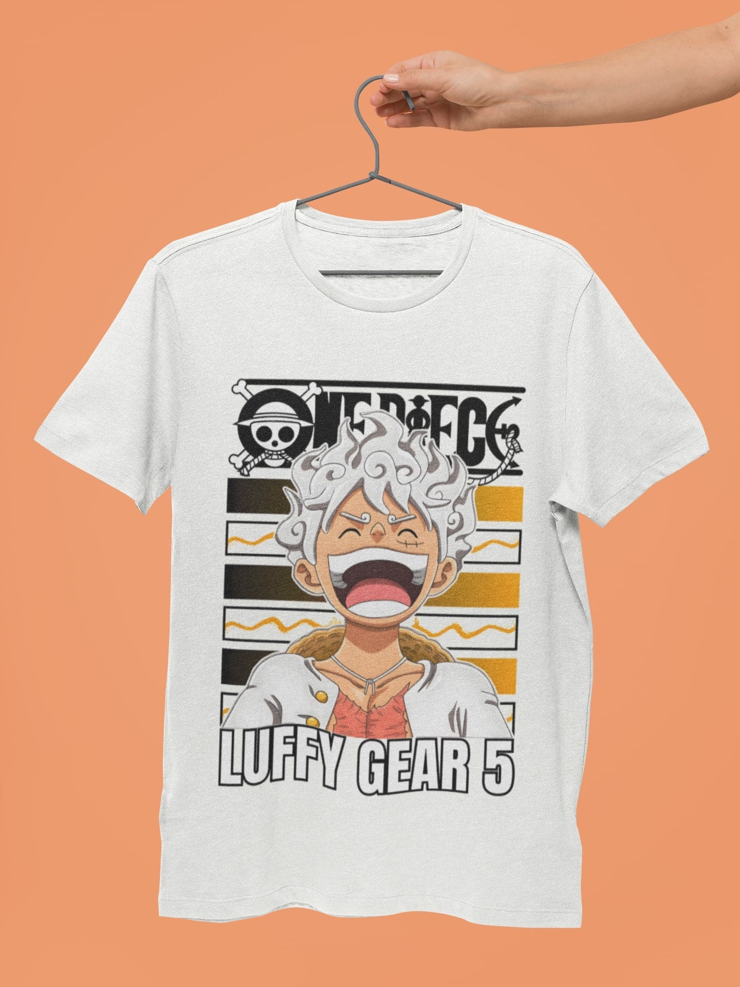 Sun God Nika Luffy Gear 5 Oversized Tshirt