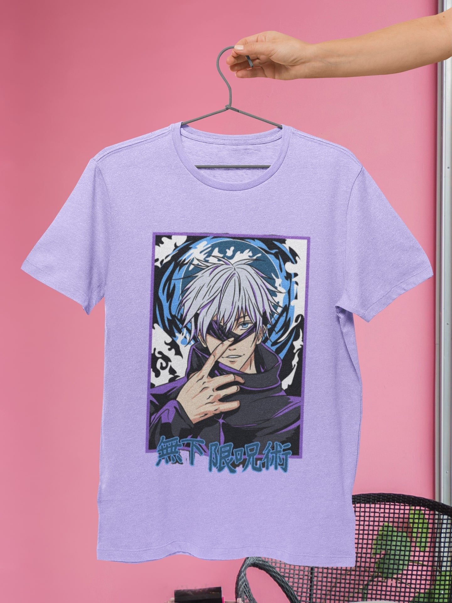 Gojo Satoru's Anime Art T-Shirt - A Jujutsu Kaisen Fan's Must-Have