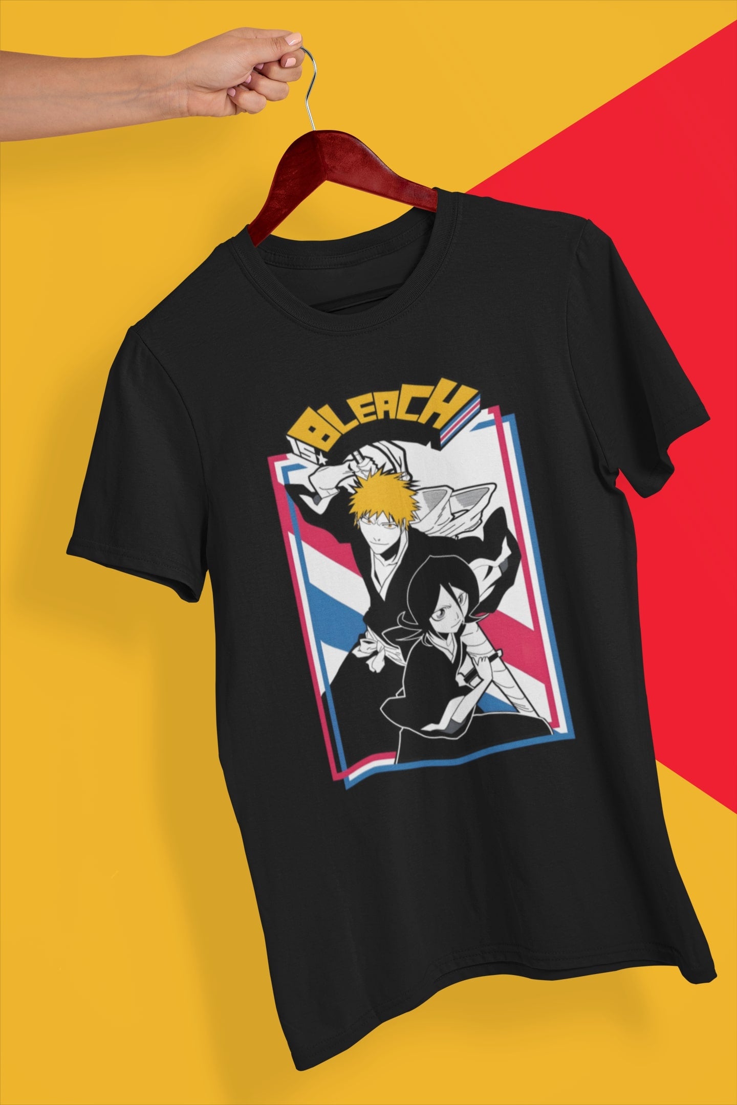 Ichigo & Rukia Bleach Half Sleeve Tshirt