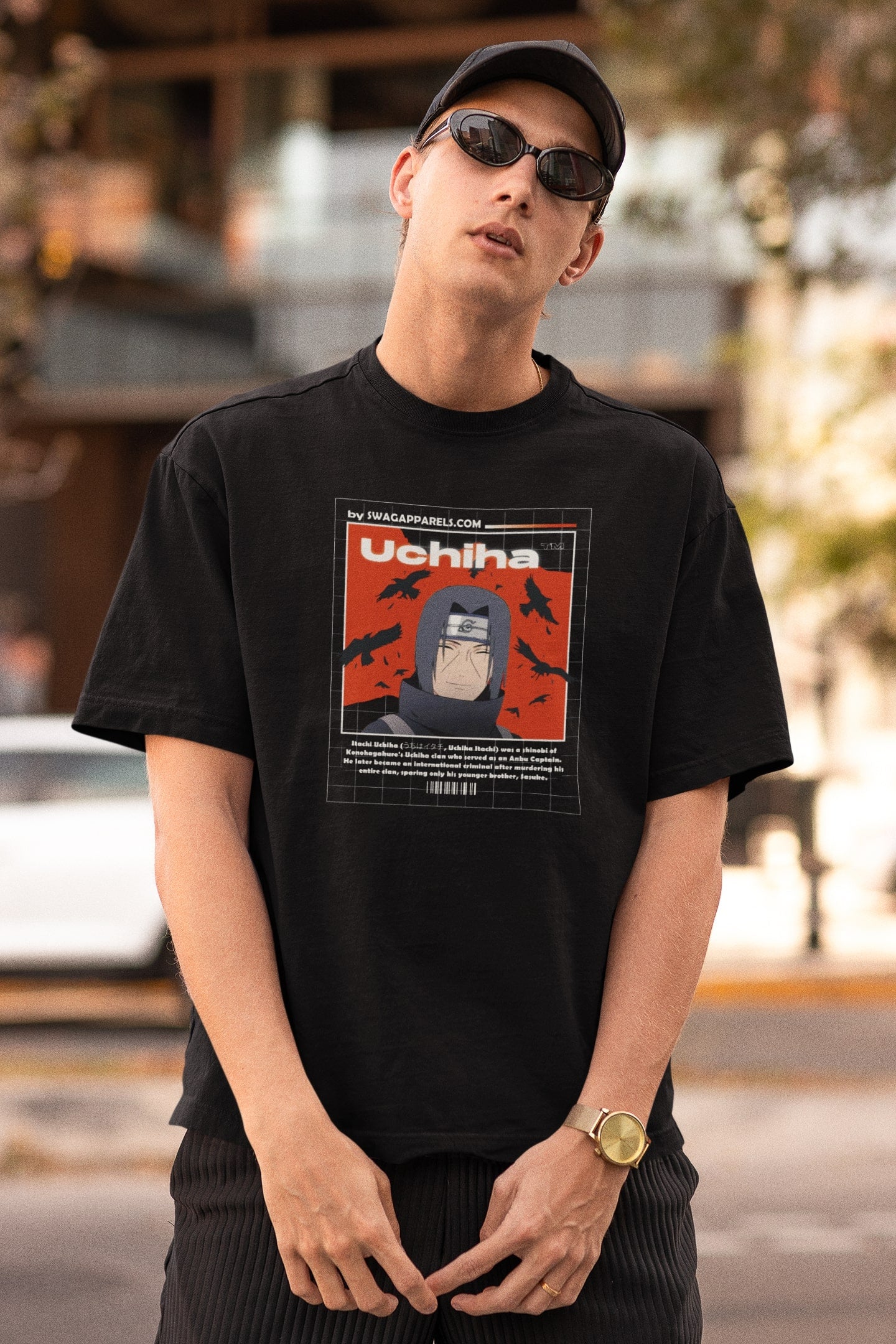 Itachi Uchiha Naruto Oversized Tshirt