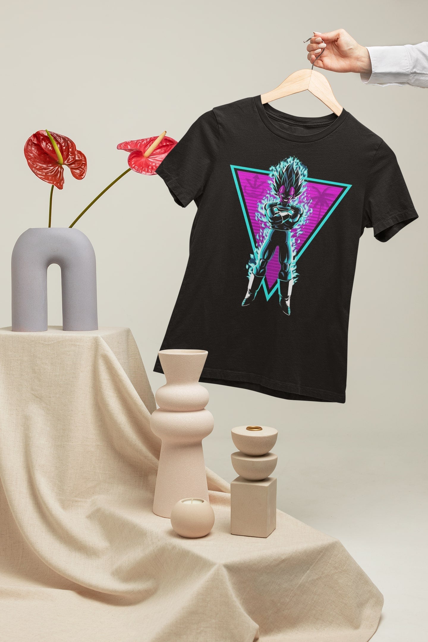 Vegeta Gallick Gun Dragon Ball Cyberpunk T-Shirt - DBZ Anime Tee