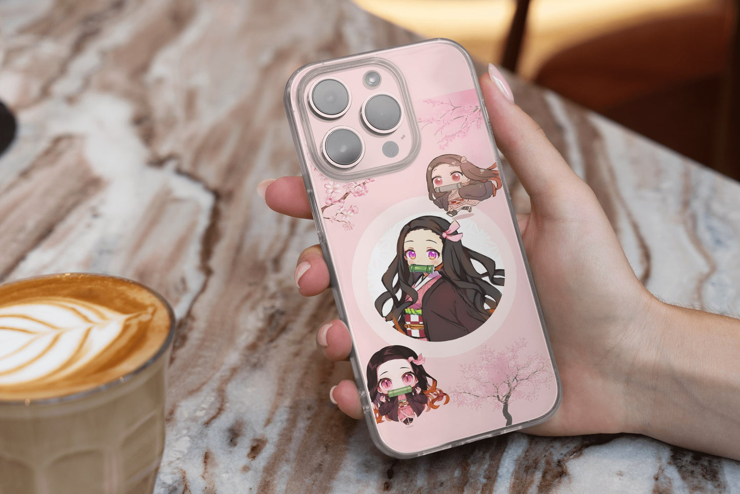 Nezuko's Adventure: Demon Slayer Anime iPhone 13/14 Case - Kimetsu No Yaiba Inspired