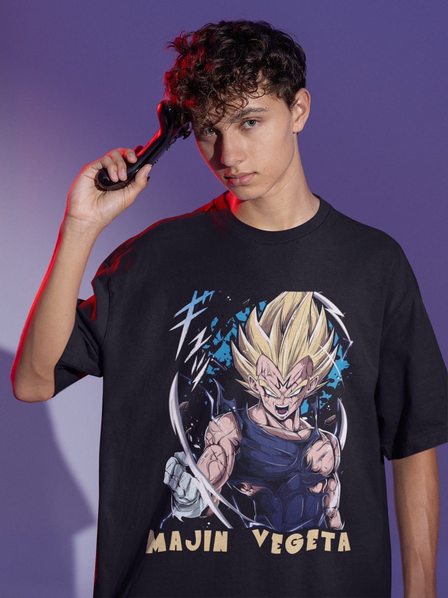 Majin Vegeta: Dragon Ball Z Saiyan Pride Oversized T-Shirt