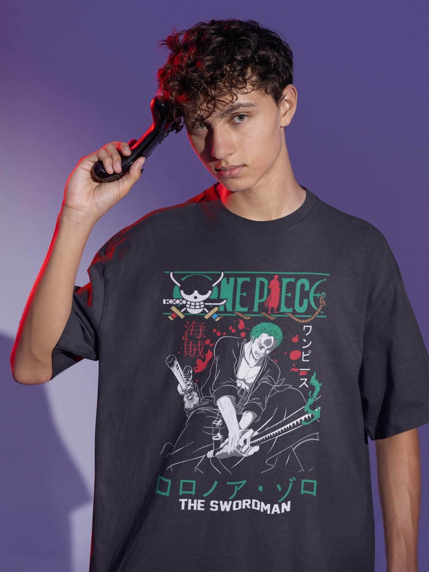 Zoro's Legacy - One Piece Anime Oversized T-Shirt