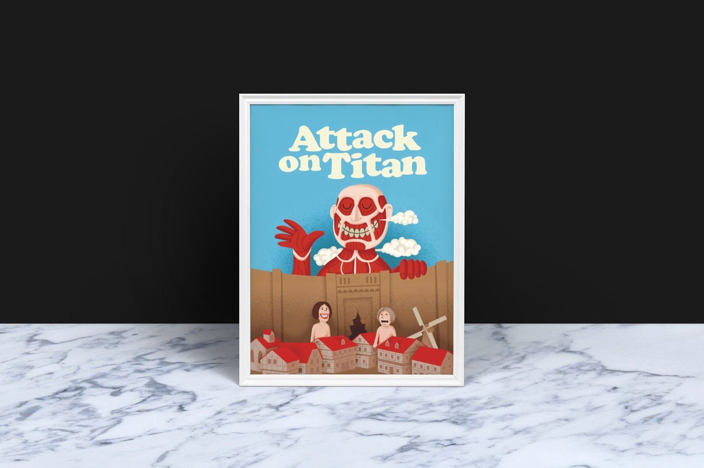 Exclusive Attack on Titan A3 Framed Poster: Elevate Your Wall Decor