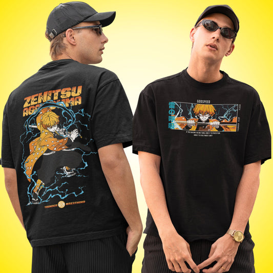 Zenitsu Thunder Style Demon Slayer Oversized T-Shirt