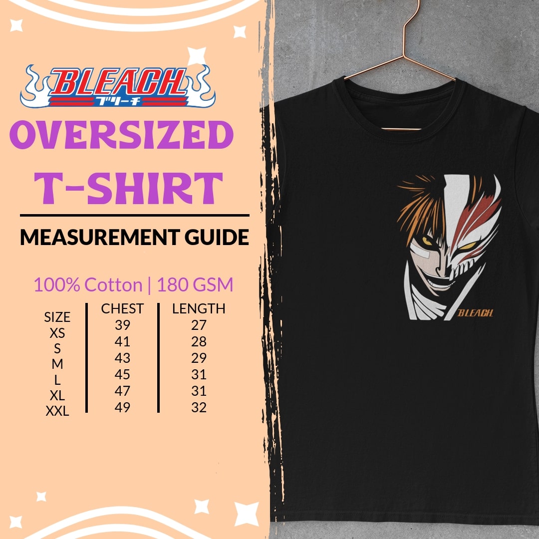 Bleach Ichigo Kurosaki Oversized Tshirt
