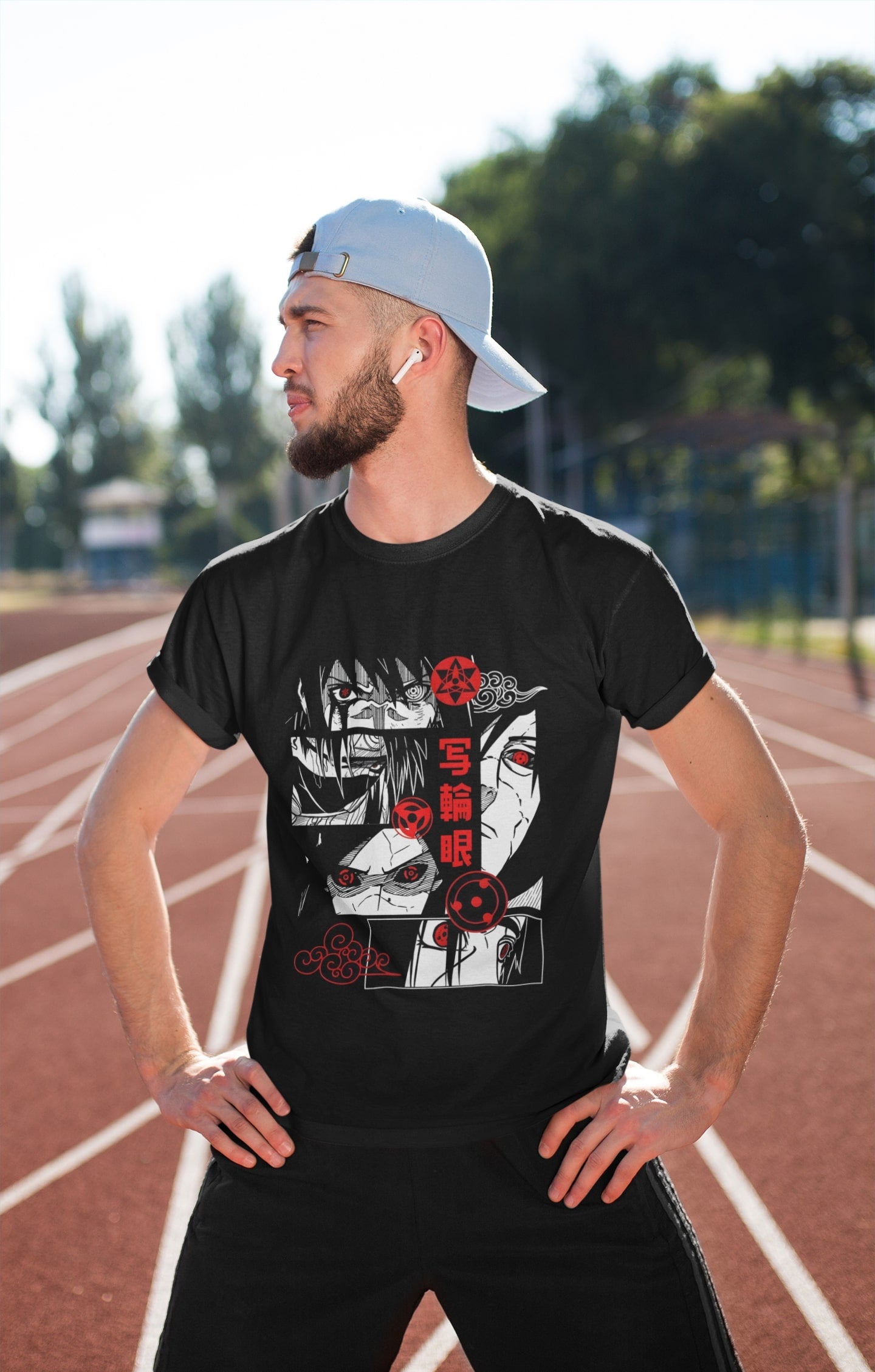 Uchiha Clan Sharingan T-Shirt - Show Your Ninja Style!