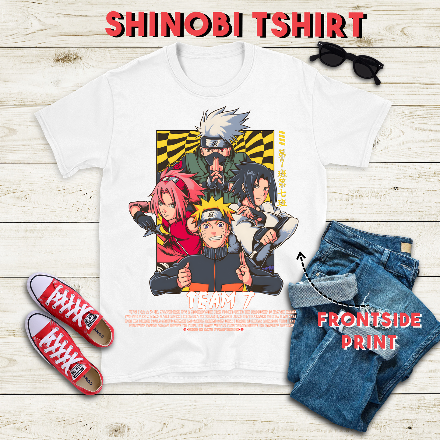Kakashi Hatake & Team 7 Naruto Shippuden T-Shirt