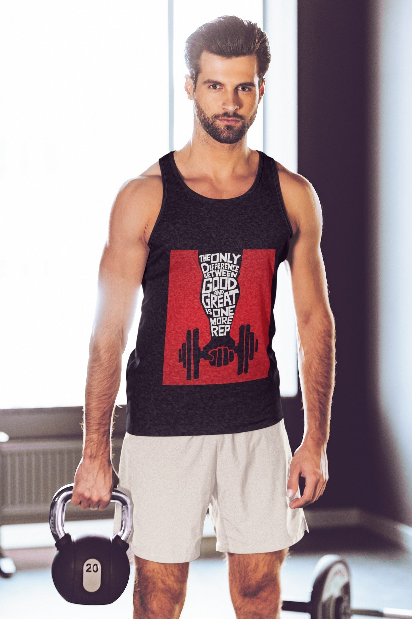 Good to Great Gym T-Shirt - One More Rep Motivational Fitness Tee