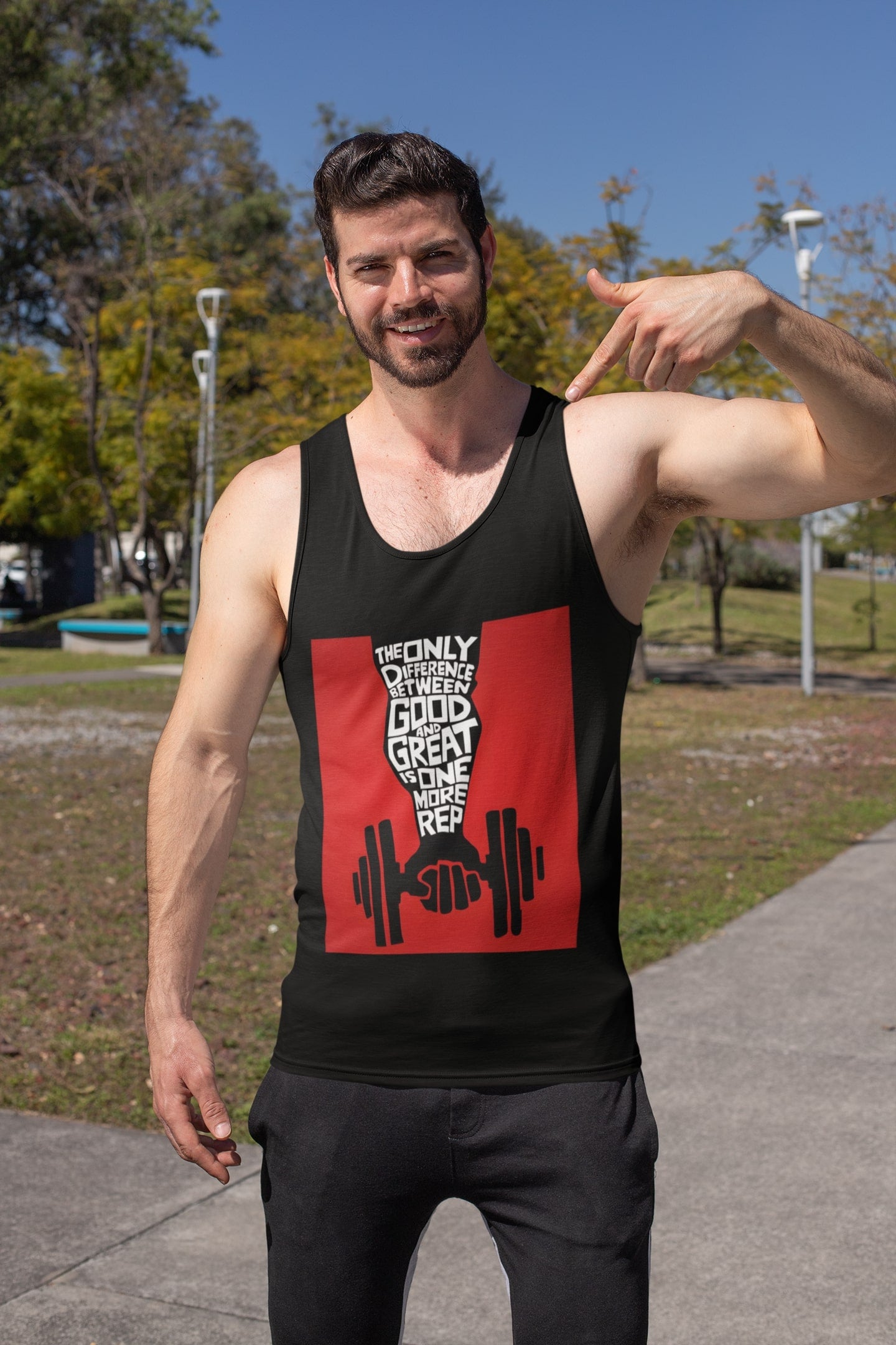 Good to Great Gym T-Shirt - One More Rep Motivational Fitness Tee