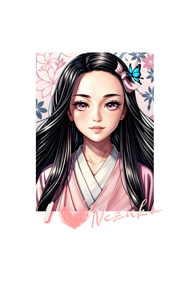 Nezuko Demon Slayer Female Round Neck Half Sleeve Classic
